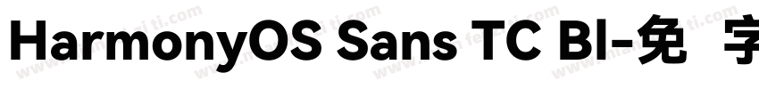 HarmonyOS Sans TC Bl字体转换